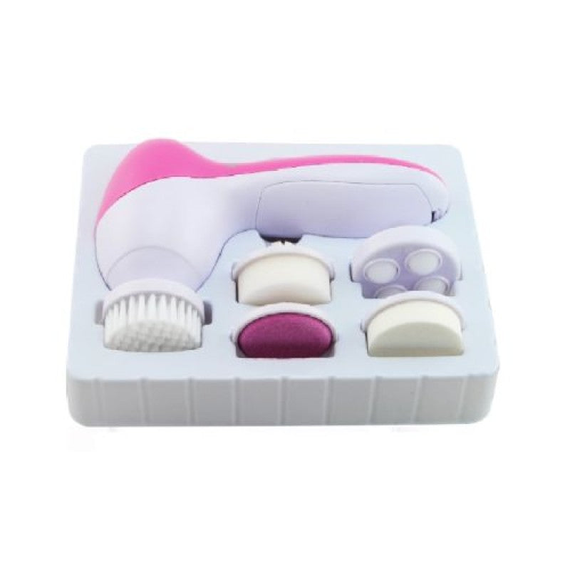 5’i 1 Arada Pilli Yüz Temizleme & Masaj Fırçası (Peeling Seti)